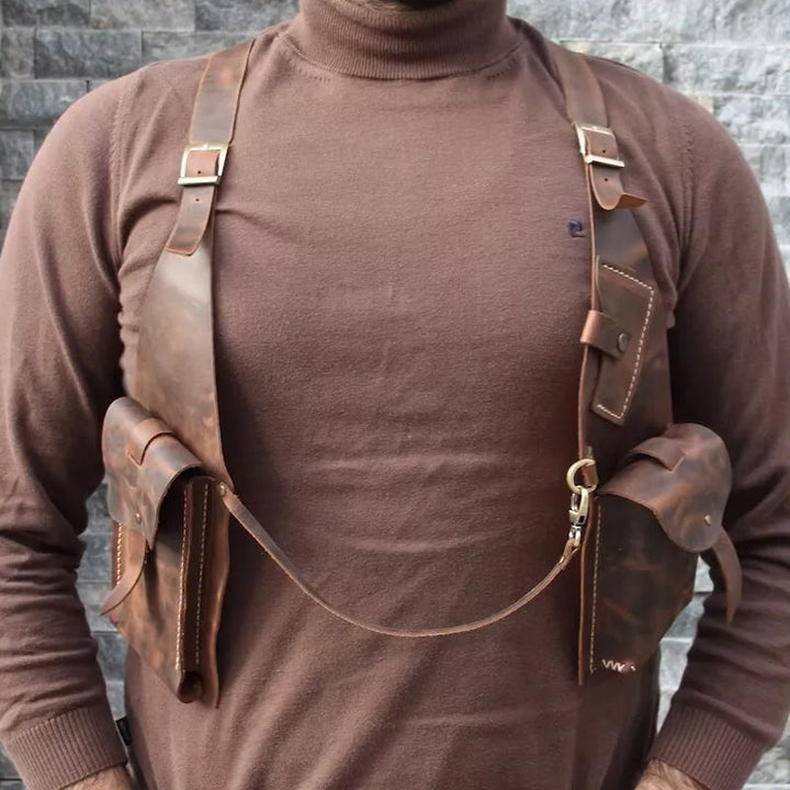 Skanto | Middelaldersk Steampunk Retro Stropp Armhule Skulderveske