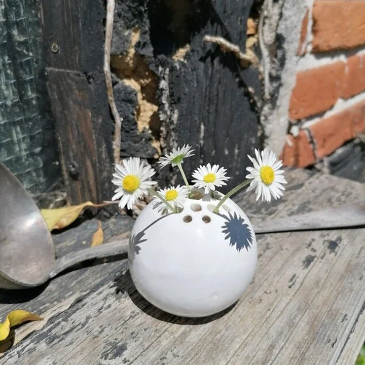Skanto | Håndlaget vase blomst stein borddekorasjon