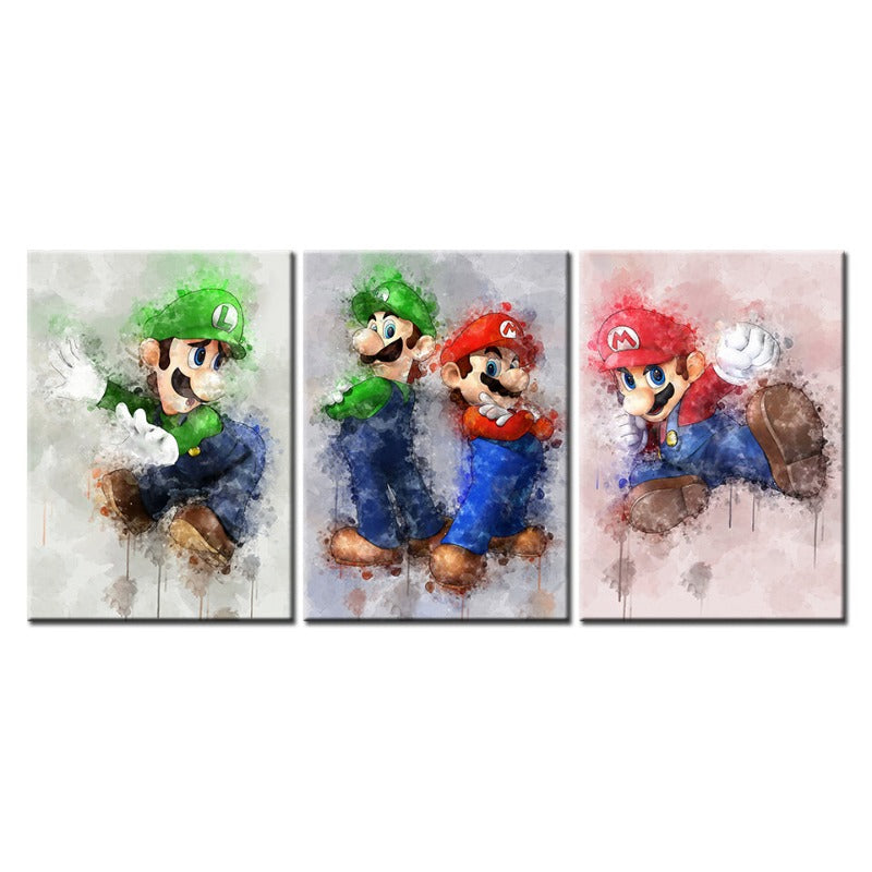 Adventure Brothers 3 Piece Canvas Wall Art Painting | Skanto