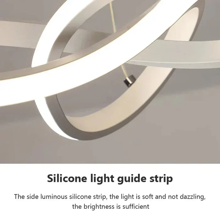Moderne LED Taklampe - WaveGlow | Skanto