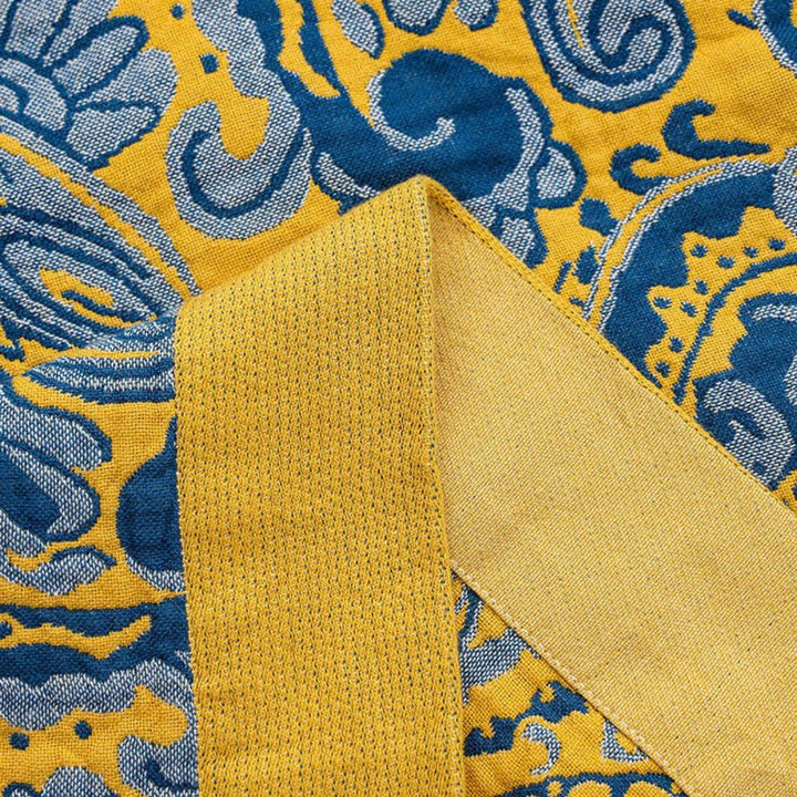 Skanto | Azure Golden Retro Bomullteppe