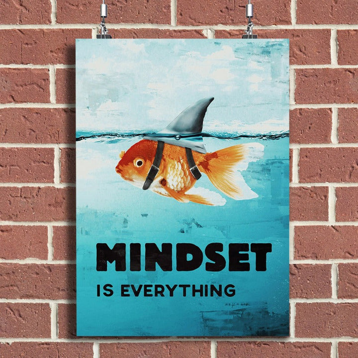 Mindset er alt - Lerret Veggkunst Maleri