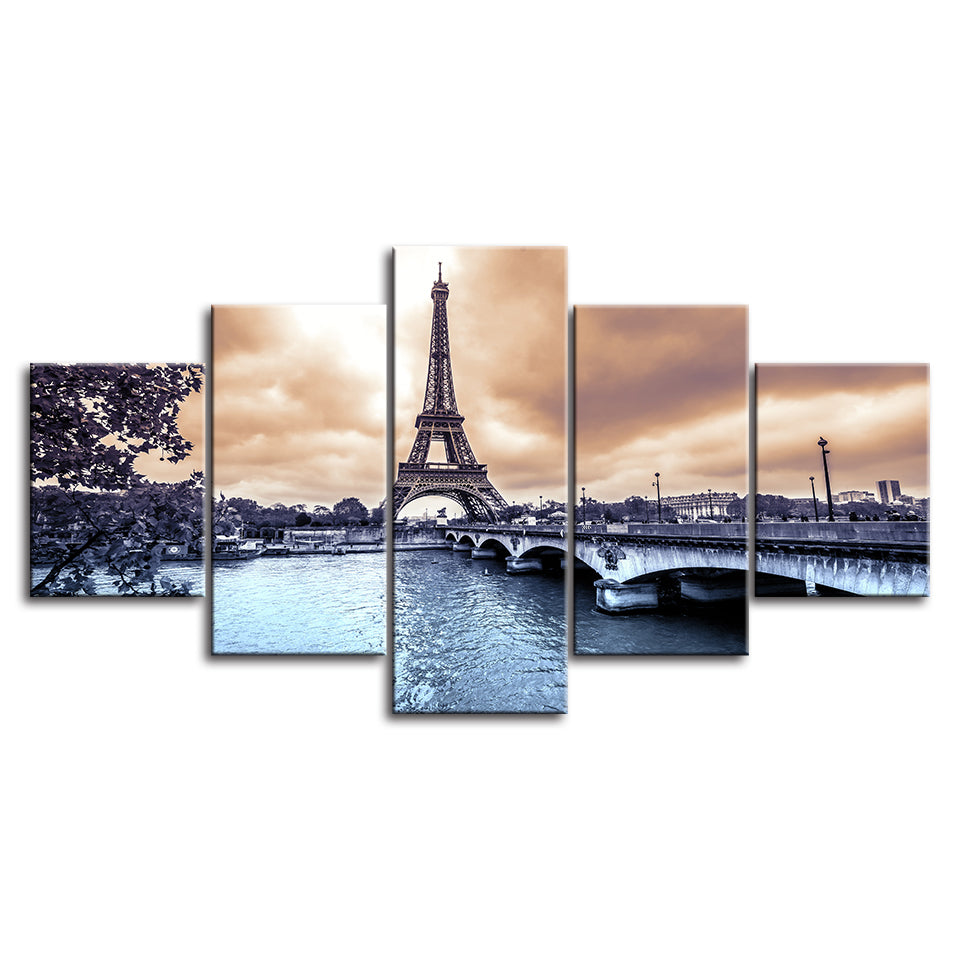 Paris, Min By - Lerret Veggkunst Maleri
