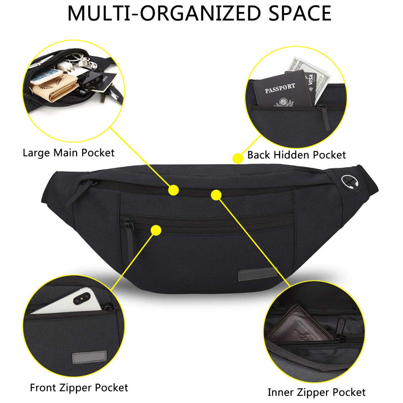 Skanto | Stor Crossbody Livremsekk Belt Bag