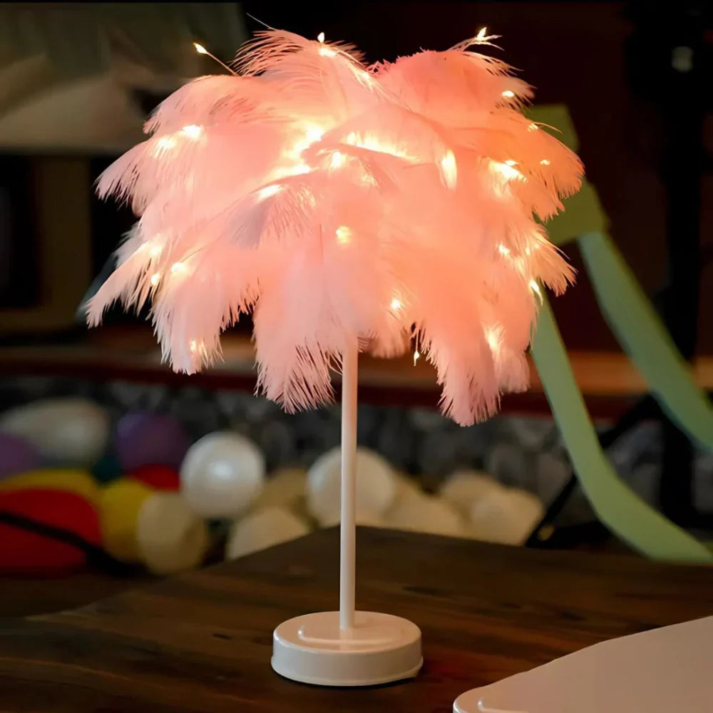 Atmosfærisk Fjær Palmetre Lampe - LumaPalm | Skanto