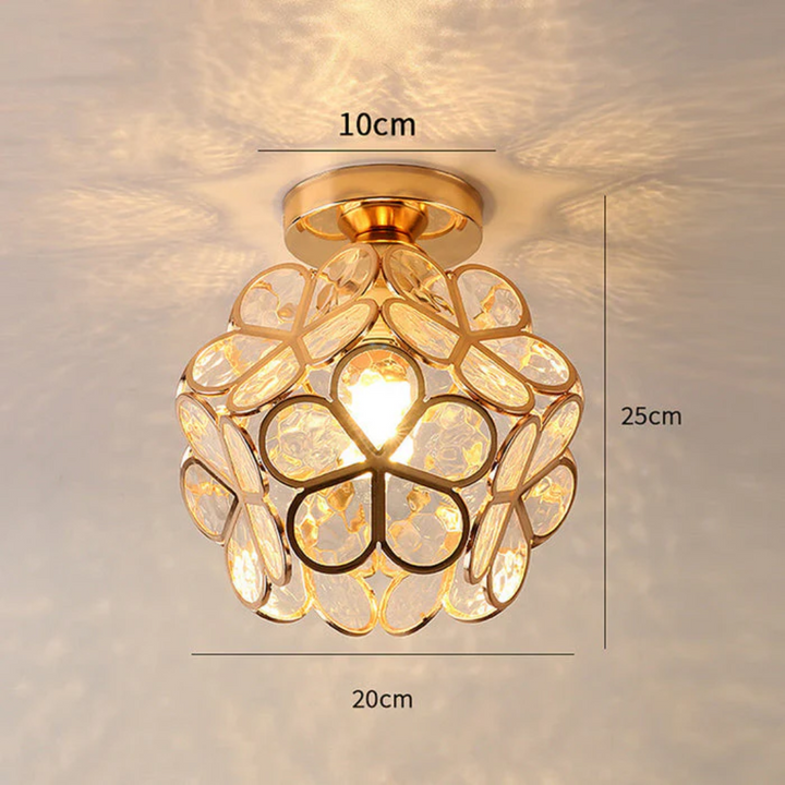 Skanto | Luksus Glass Blomst Taklampe