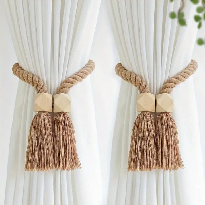 Skanto | Treperle Frynse Gardinholdere | 2Pcs Sett