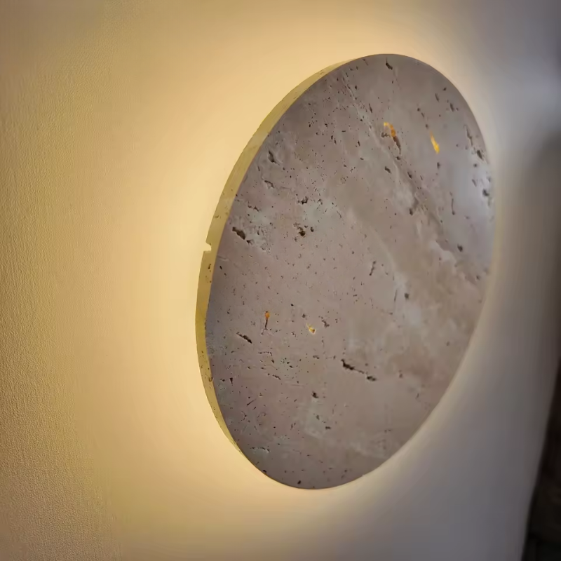 Skanto | Wabi-Sabi Travertin Naturlig Steinv lampe