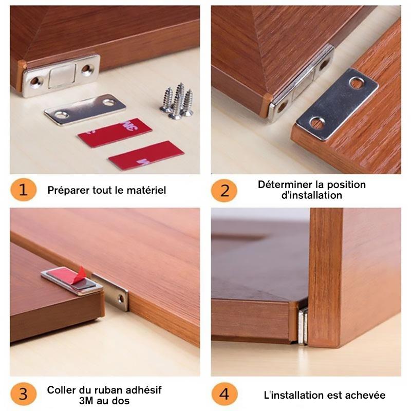 Magnetisk Dørstopper uten Hull (5 stk) | Skanto