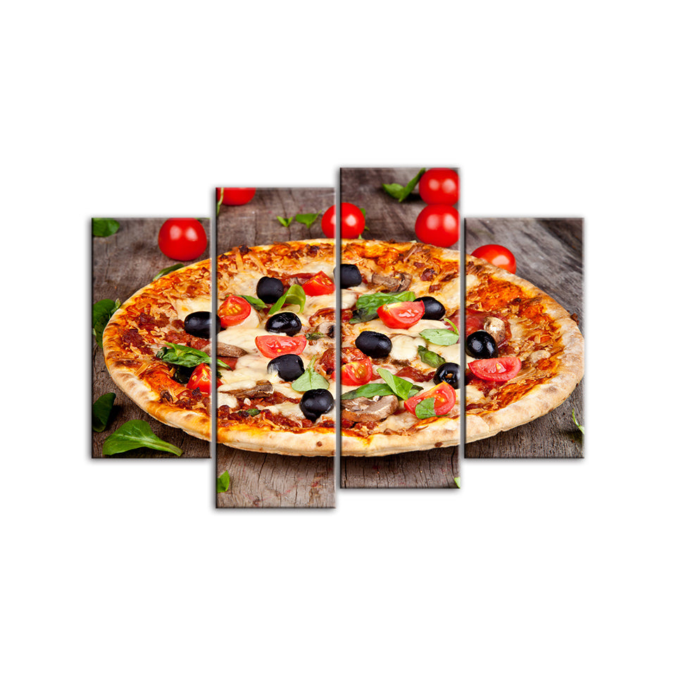 Gourmet-Pizza - Lærred Veggkunst Maleri