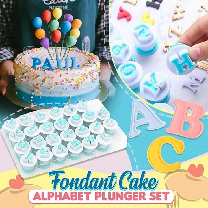 Alphabet Fondant Plunger Cutter | Skanto