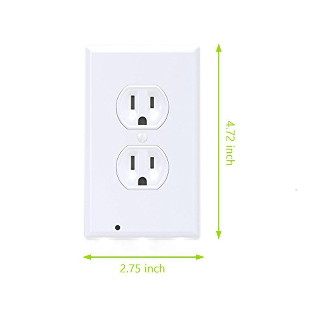 Skanto | Outlet veggplate med LED nattlys