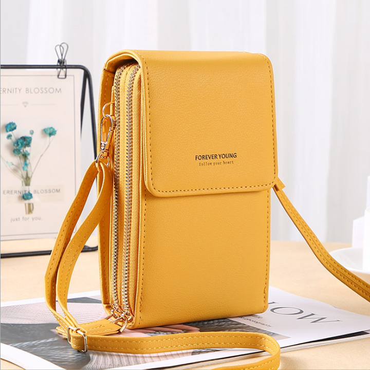 Skanto | Stor Kapasitet Elegant Crossbody Touch Screen Telefonveske