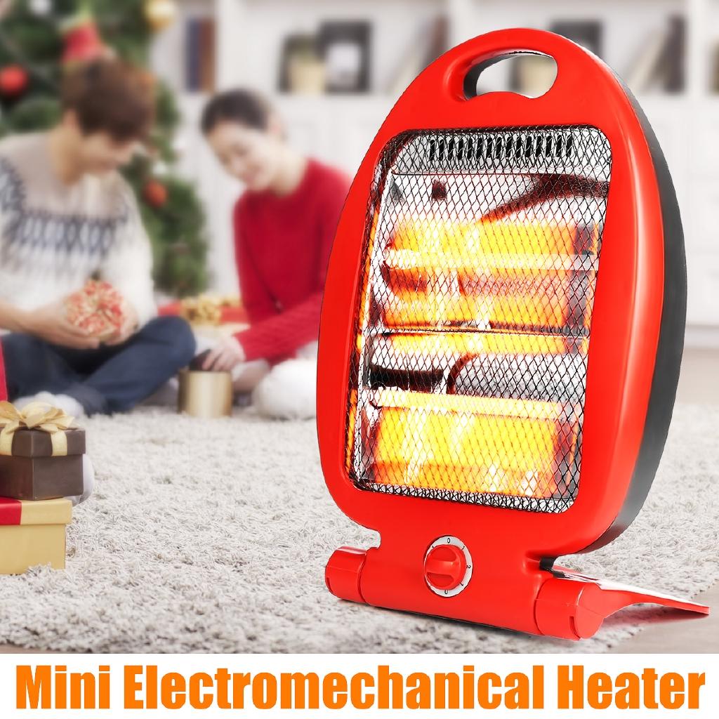 Ny 800W Justerbar Bærbar Elektrisk Varmer Hjem Rom Varmere Hot Vinter Elektromekanisk Skanto