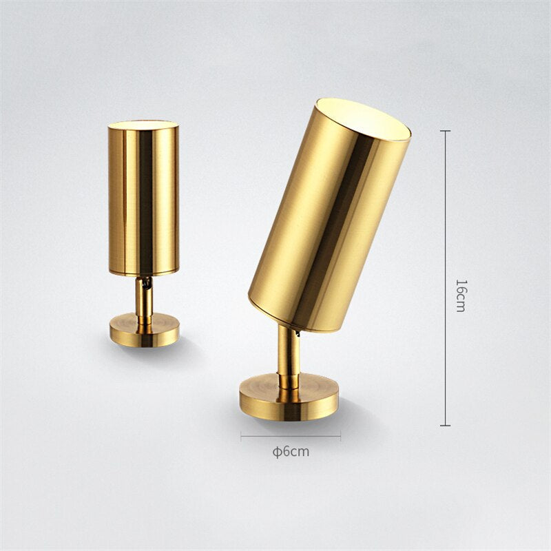 Skanto | Nordisk Messing Gull Spotlight - 5W/10W Led -Lampe