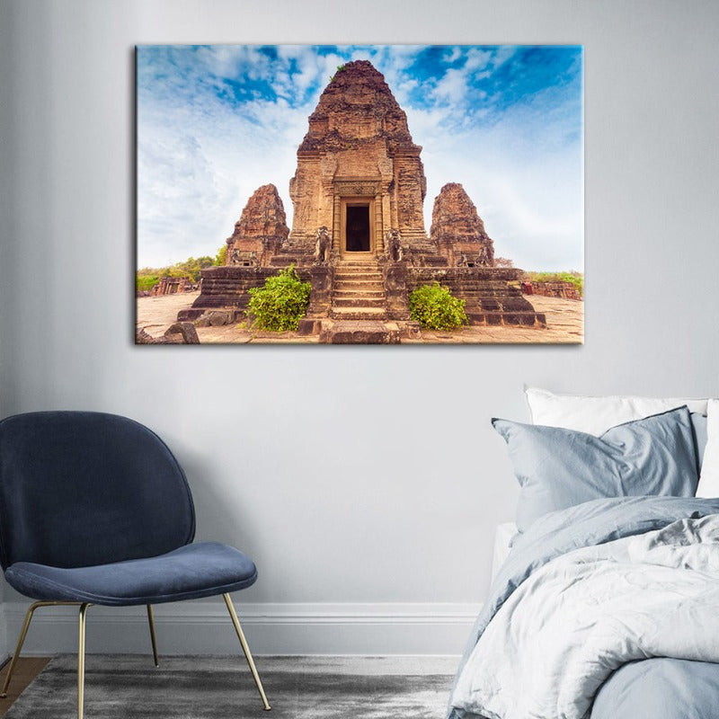 Ancient Temple - Canvas Wall Art Painting | Skanto