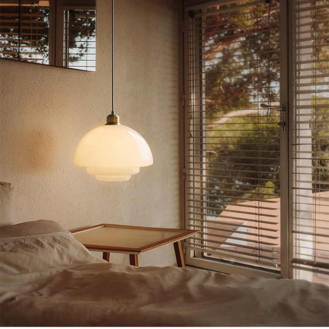 Skanto | Hvit Glass Design Pendellampe