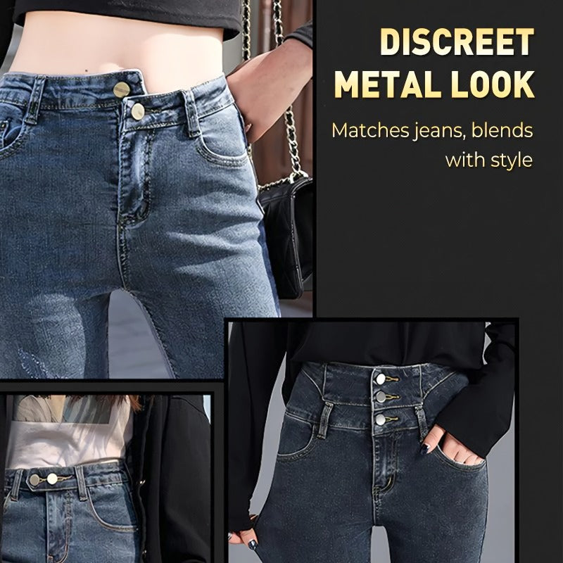 Skanto | Vår Metall Midje Utvidelse Knapper for Jeans