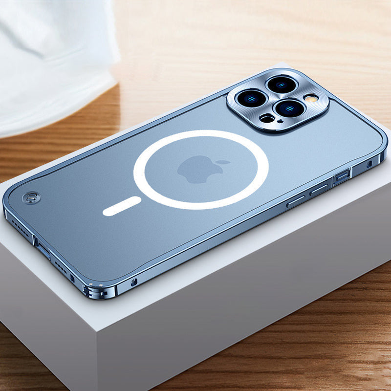 Magnetisk deksel for iPhone med metallramme | Skanto