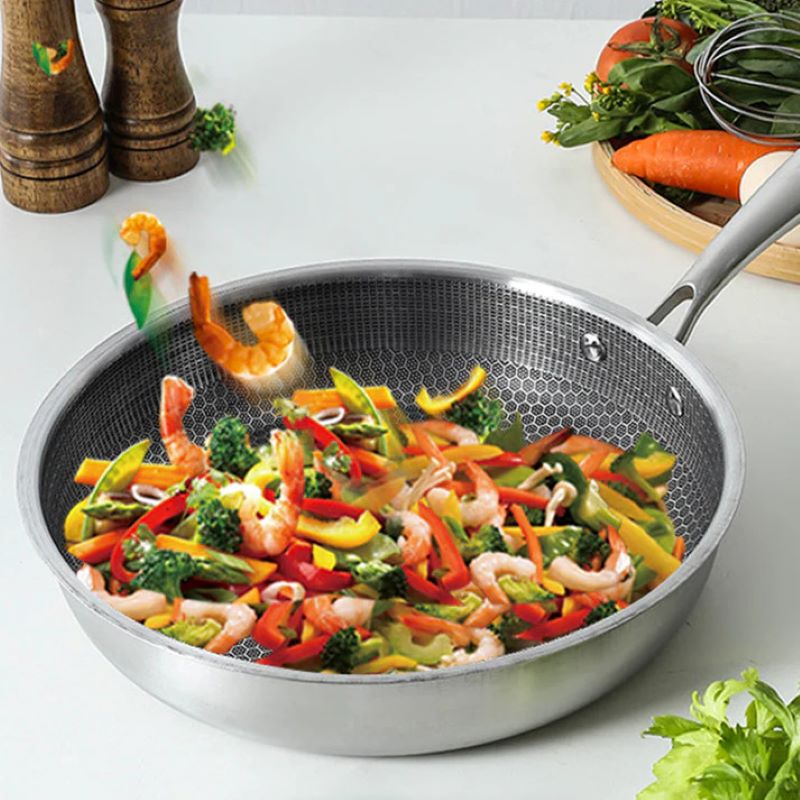Skanto | Non-stick rustfritt stål bikube stekepanne