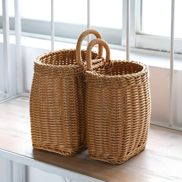 Skanto | Willow Rattan Vevd Oppbevaringskurv