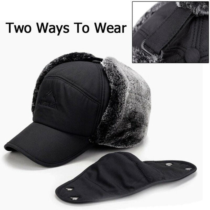 Skanto | Unisex vindbestandig & varm & øre- og ansiktsbeskyttende hatt