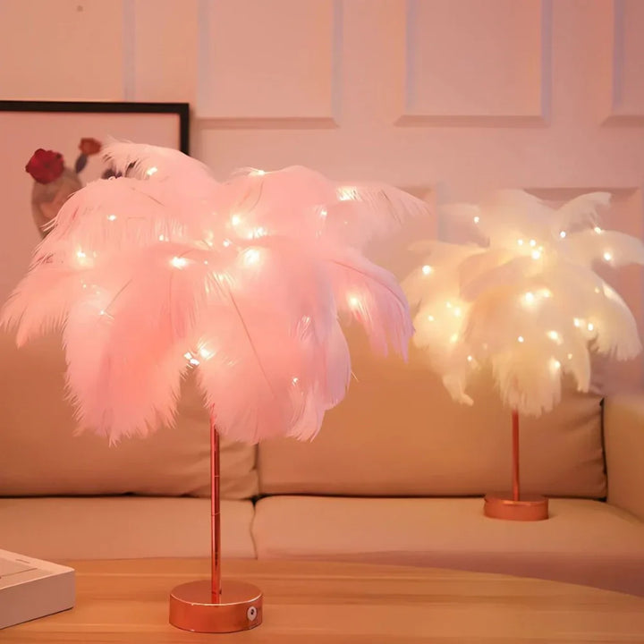 Atmosfærisk Fjær Palmetre Lampe - LumaPalm | Skanto