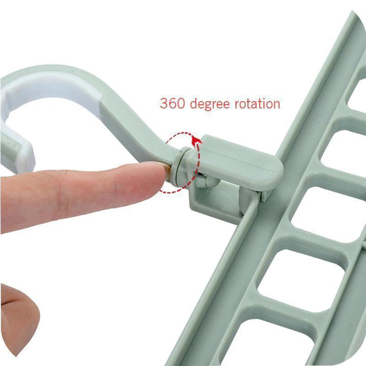 360 Rotasjons Anti-skli Sammenleggbar Kleshenger | Skanto