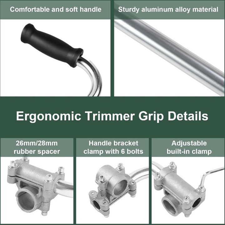 Ergonomisk ryggbesparende trimmergrep Skanto
