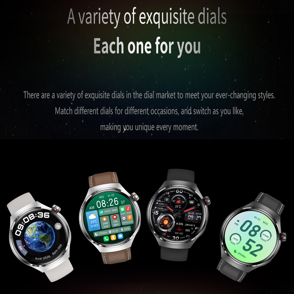 Skanto |  Gt4 Pro Smartwatch For Menn: Ip68 Nfc Gps Tracker, Amoled 360*360 Hd-Skjerm, Hjertefrekvens, Bluetooth-Samtale Begrenset Utgave