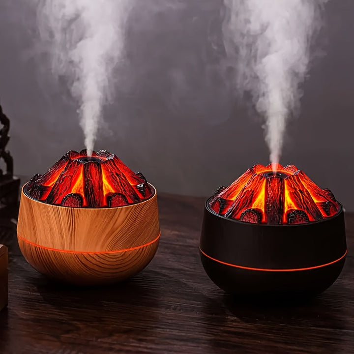 Skanto | Fire Diffuser - Mini simulert kullild luftfukter med realistisk flammeeffekt