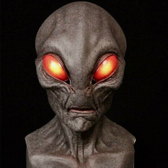 Alien-Mask | Realistiske Halloween Kostyme Tilbehør | Skanto