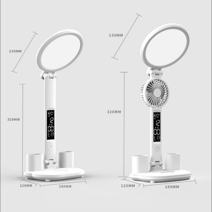 LED klok bordlampe med USB. | Skanto