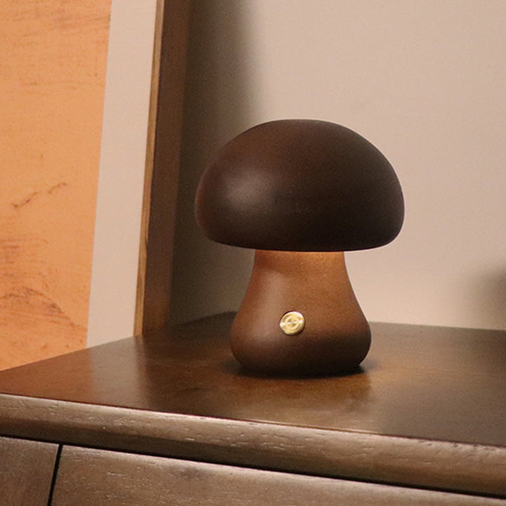 Skanto | Sopp bordlampe i tre