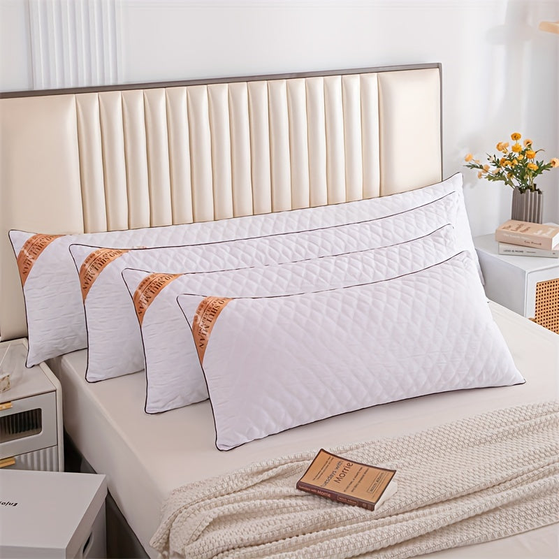 LuxurySoft – Ekstra lang, hypoallergensk pute for rygg- og sideleiere, myk og pustende, maskinvaskbar