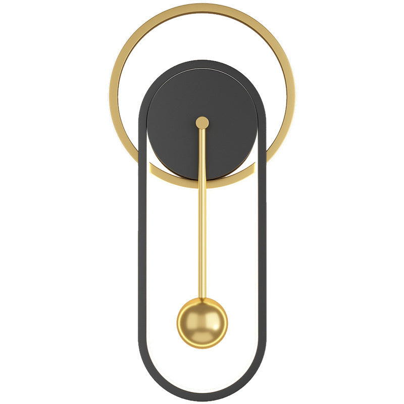 Skanto | Nordisk Minimalistisk Stille Klokke Vegglampe