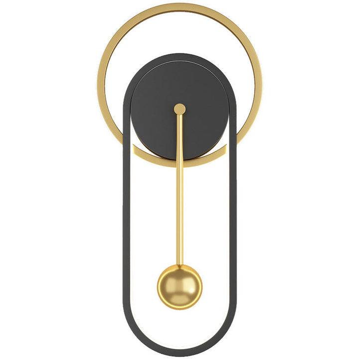 Skanto | Nordisk Minimalistisk Stille Klokke Vegglampe