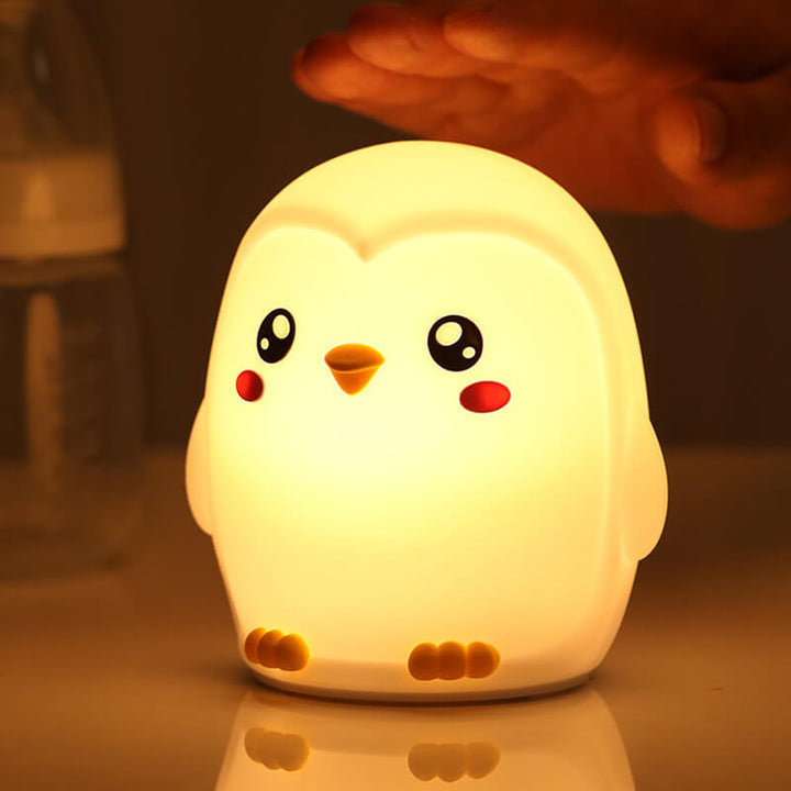 Skanto | Fargerike Pingviner Tap Tap LED Nattbord Lampe