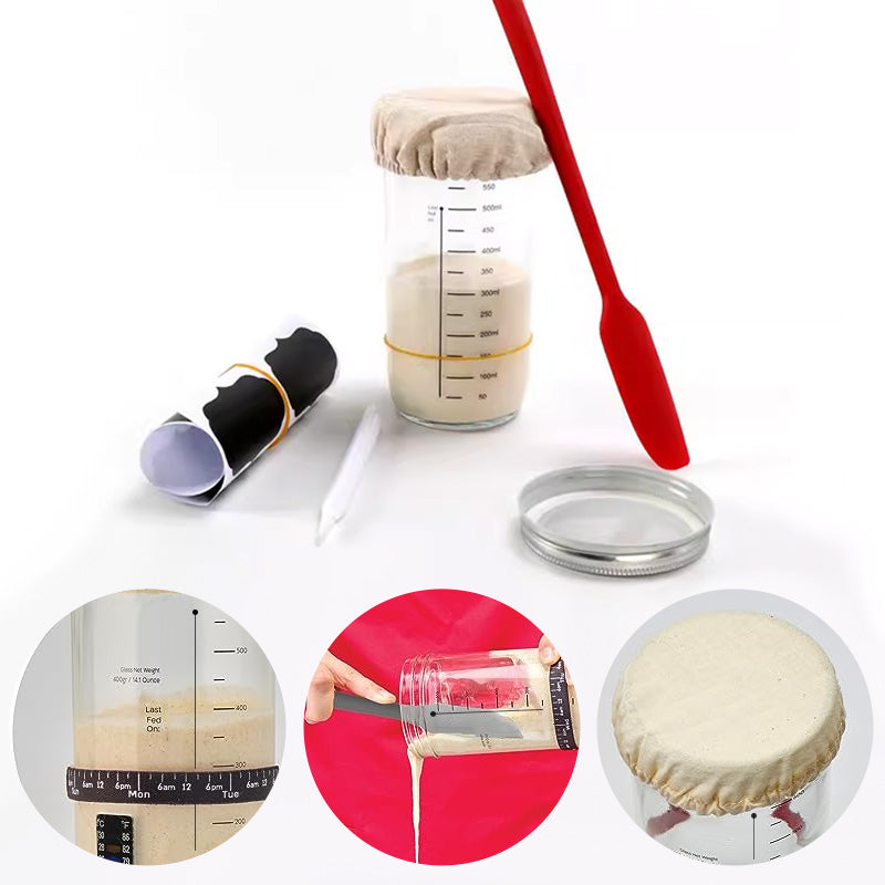 CraftRise Surdeigsstarter Kit — Mester endelig perfekt surdeig uten anstrengelse og lag håndlagde brød uten bekymringer! | Skanto