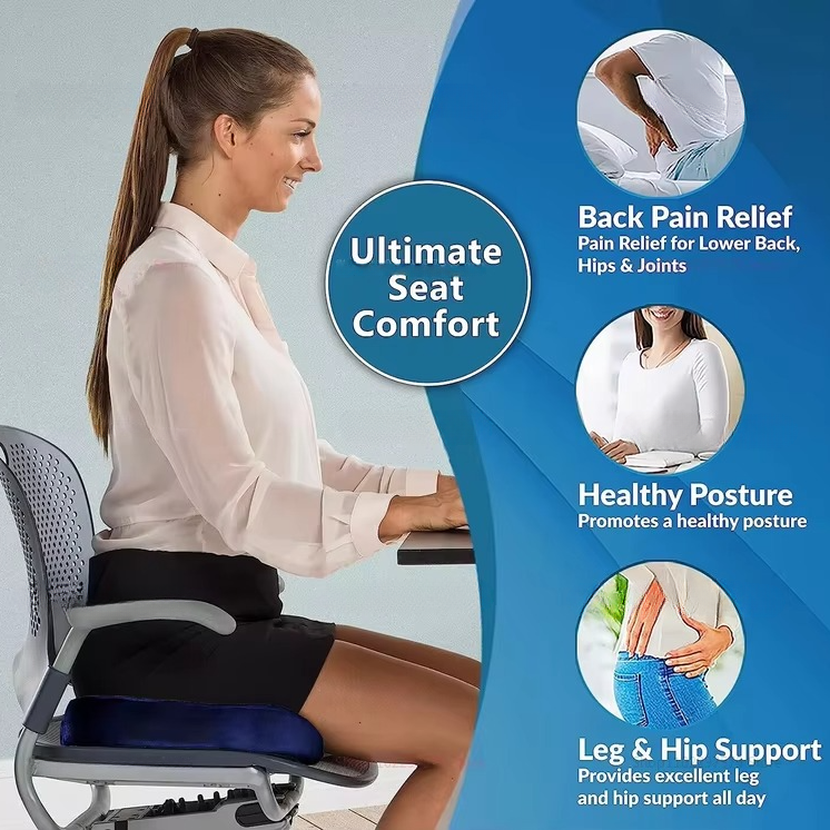 Skanto | Ergonomisk Minneskum Setepute for Kontorstol og Bil