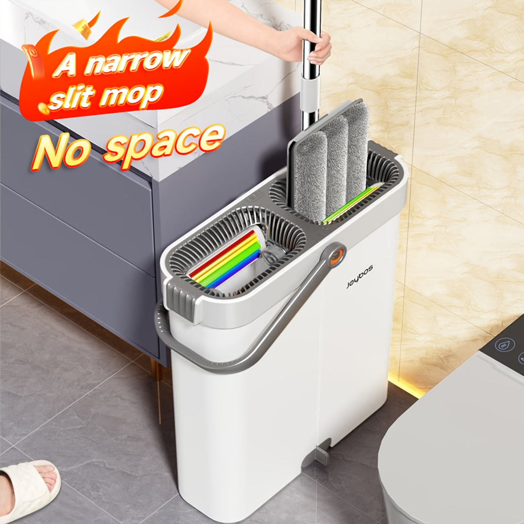 Moppesett med bøtte | 33 cm eller 40 cm flat mopp | Skanto