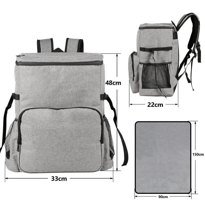 Kühl ryggsekk Thermo ryggsekk 35L med piknikmatte | Skanto