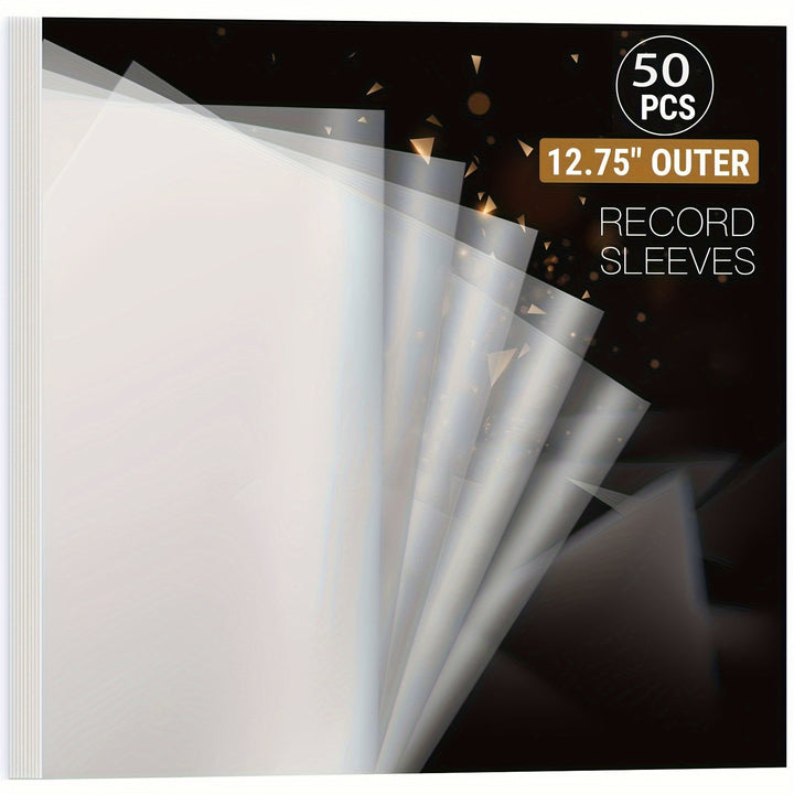 Skanto | Premium Gjennomsiktig Vinylbeskyttelse - 12,75" LP og Gatefold-beskyttelse, slitesterk 3mil tykkelse - Ideell for gaveinnpakning