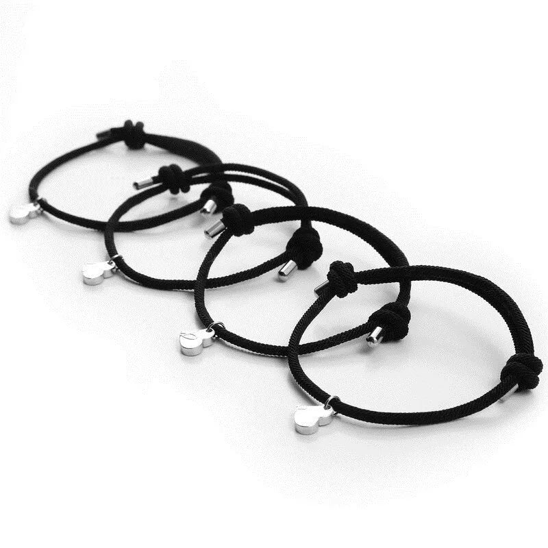 Skanto | 4pk Magnetiske Hjerte Tau Armbånd