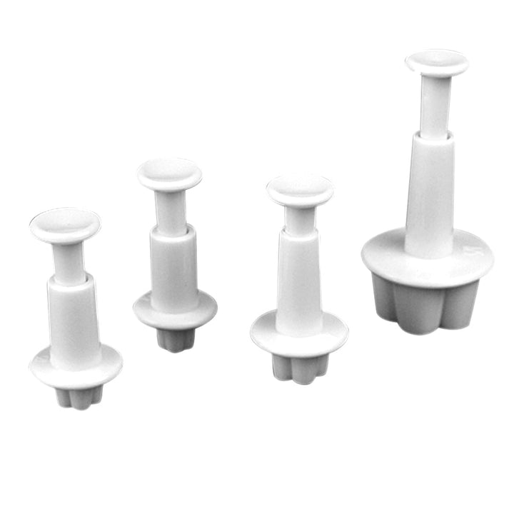 4 stk Plomme Blomst Blomst Fondant Cutter | Skanto