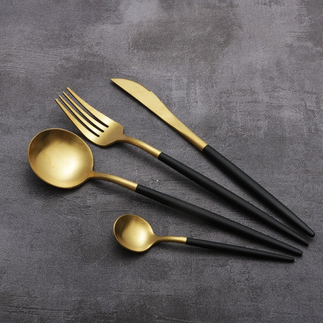 4stk Restaurant Of Platinum Kreativ Fargerik Kjøkken Bestikk Sett | Skanto