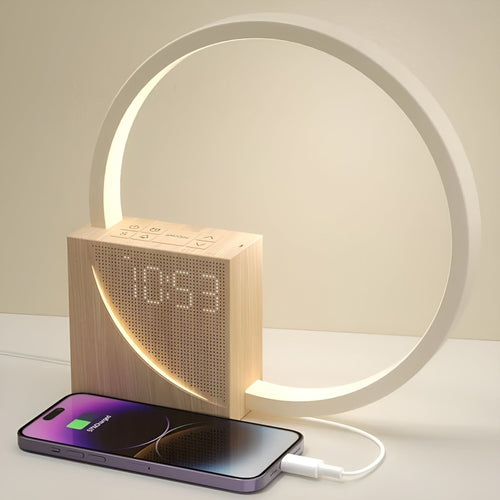 Skanto | Smart Snooze – Soloppgangssimulerende vekkerklokke med dimbar berøringslampe og beroligende lyder