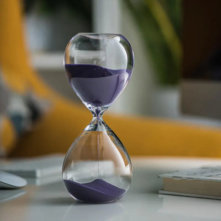 Creative transparent timeglass laget av glass
