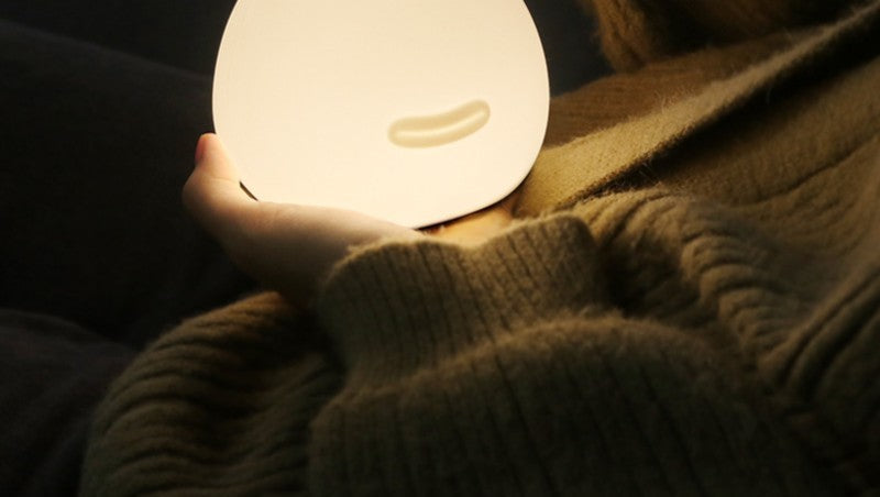 Skanto | Oppladbar Snail Soveromsnattlys med Berøringskontroll, Automatisk Avstenging, Lav Energibruk og Justerbar Lysstyrke, for Kontor, Soverom, Bad og Mer