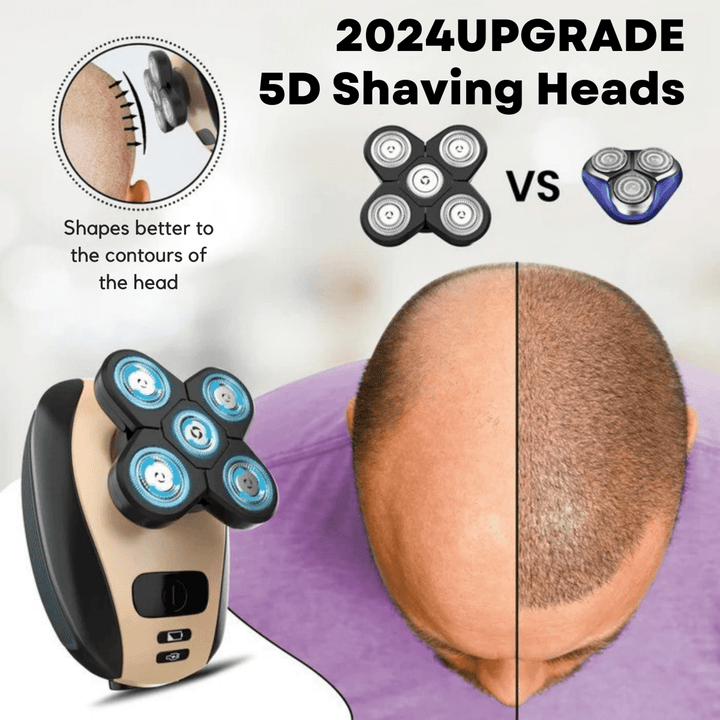Skanto | GLIDESONIC – 5-i-1 Grooming Razor for Smooth, Irritation-Free Shaving